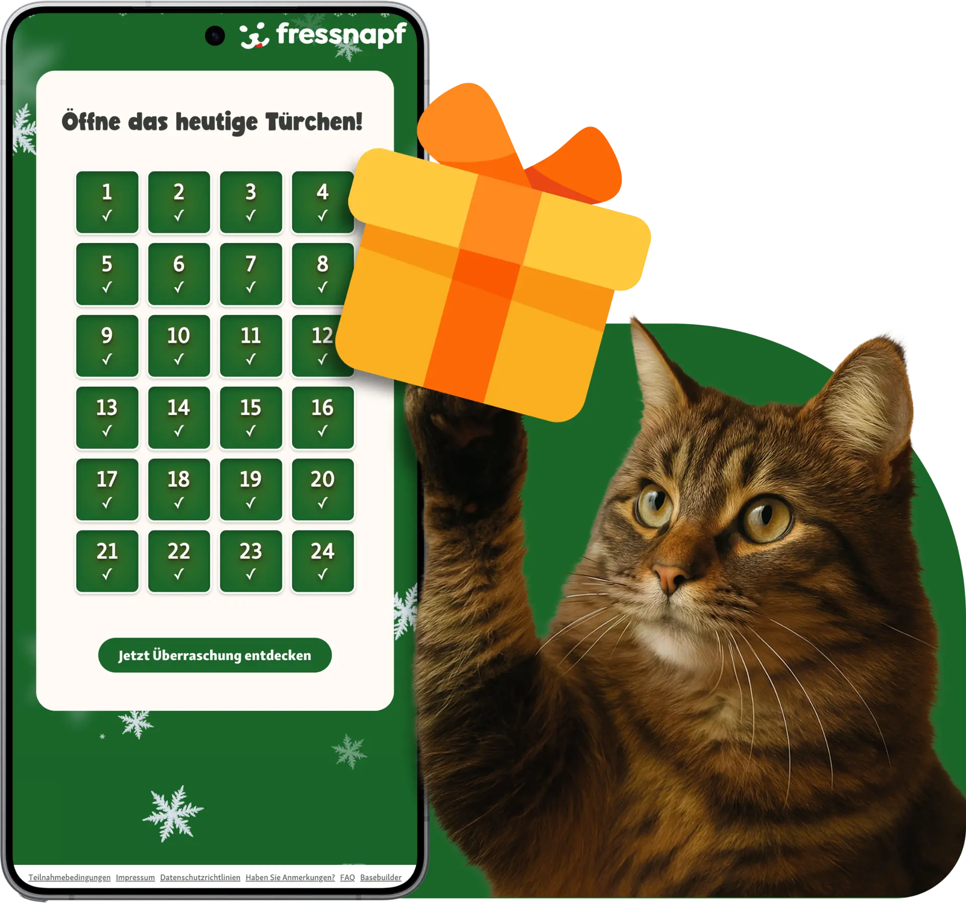 Basebuilder gamification campaign on a phone